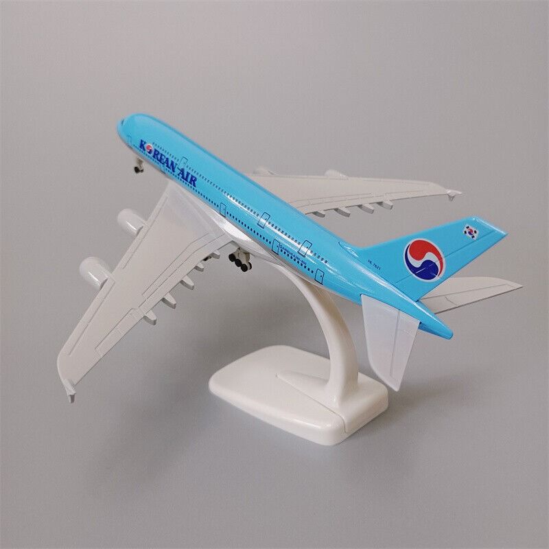  Mô hình máy bay Korean Airlines Blue Airbus A380 20cm MB20027 