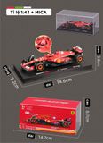  Mô hình xe đua F1 Ferrari Forrmlar SF24 có hộp mica - có figure tỉ lệ 1:43 Bburago 18-36843 OT43014 