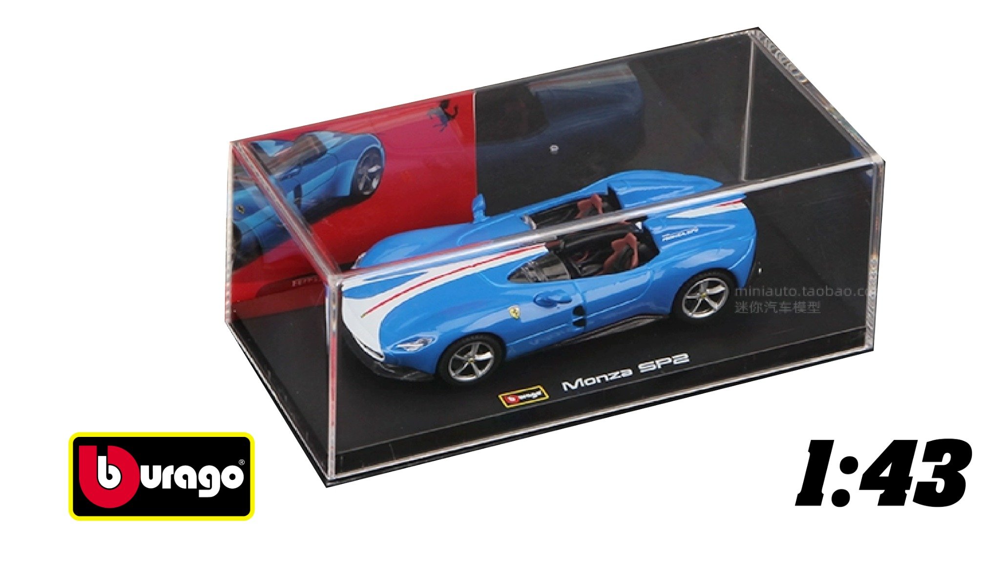  Mô hình xe Ferrari Monza SP2 hộp mica tỉ lệ 1:43 Bburago OT43012 