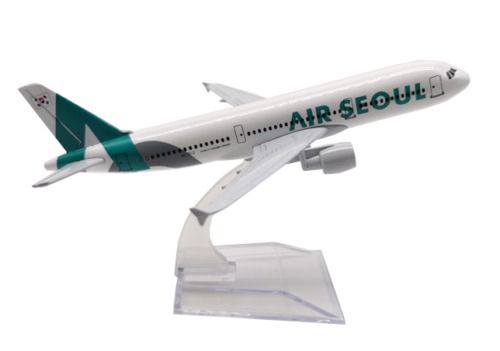  Mô hình máy bay Hàn Quốc Air Seoul Airbus A320 16cm MB16138 