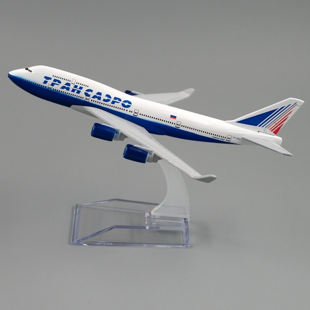  Mô hình máy bay Transaero Airlines TPAH CADPO Boeing B747 16cm MB16035 