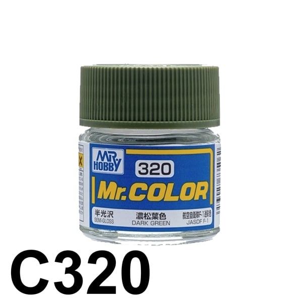  Lacquer C320 Dark Green sơn mô hình màu Xanh lá 10ml Mr.Hobby C320 