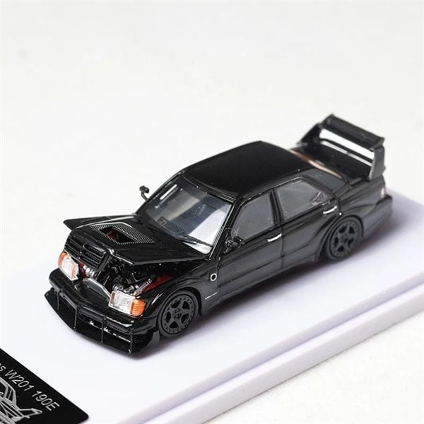  Mô hình xe Mercedes-Benz 190E W201 Evo II có hộp mica tỉ lệ 1:64 Rhino Model RM64-190E-2 