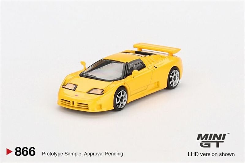  Mô hình xe Bugatti EB110 Super Sport Giallo Bugatti tỉ lệ 1:64 MiniGT MGT00866 