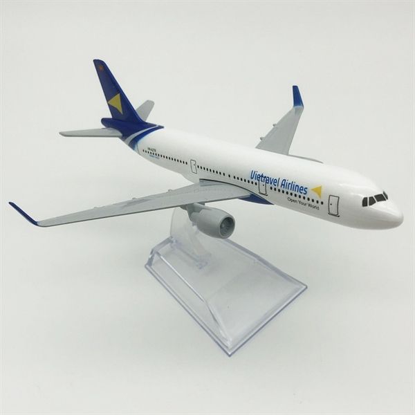  Mô hình máy bay Vietravel Airlines Airbus A321 kích thước 16cm MB16181 