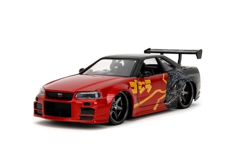  Mô hình xe Godzilla Nissan GT-R Hollywood Rides tỉ lệ 1:24 Jada Toys 35133 