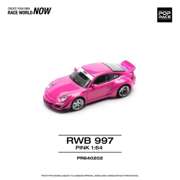  Mô hình xe RWB 997 - PINK tỉ lệ 1:64 Poprace PR640202 