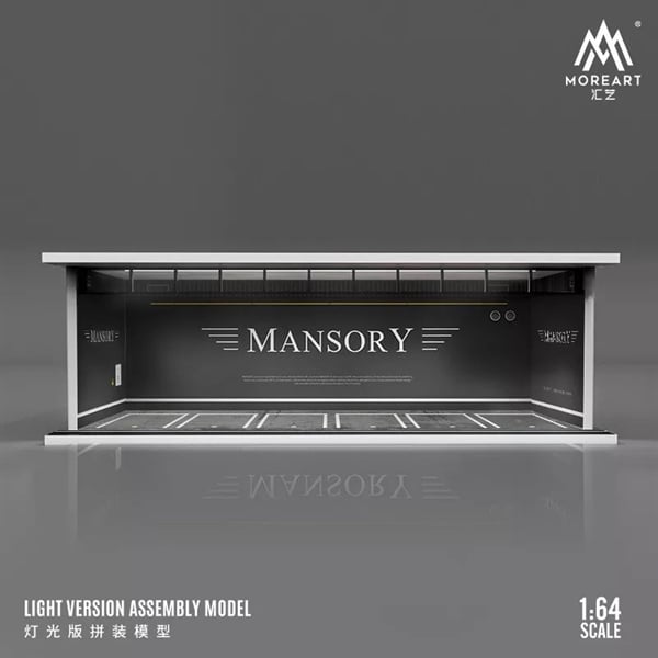  Hộp trưng bày mica mô phỏng Workshop mansory kích thước 30x13.3x10m tỉ lệ 1:64 MoreArt MO914026 