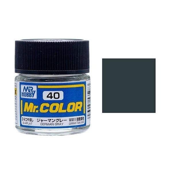  Lacquer C40 German Grey sơn mô hình màu xám đức 10ml Mr.Hobby C40 