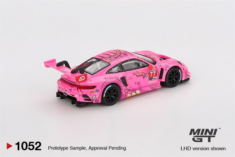  Mô hình xe Porsche 911 GT3 R #77 AO Racing 2024 IMSA ROAD AMERICA tỉ lệ 1:64 MiniGT MGT01052 NO CHASE 