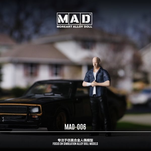  Mô hình nhân vật Dom - Fast and Furious bằng kim loại tỉ lệ 1:64 Alloy MoreArt Doll MAD006 