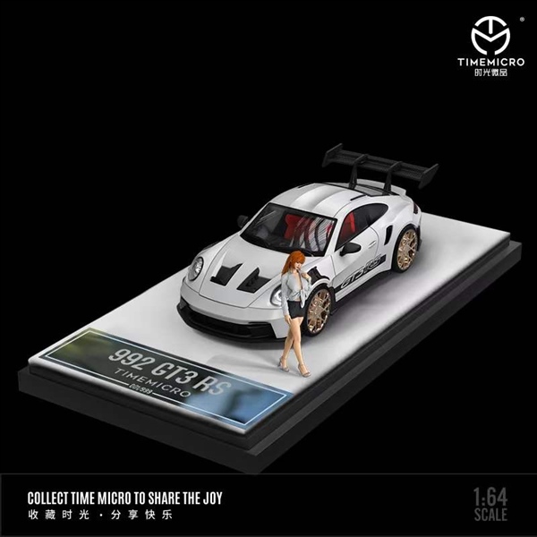  Mô hình xe Porsche 992 GT3 RS Metallic Silver limited edition 1:64 Time micro 