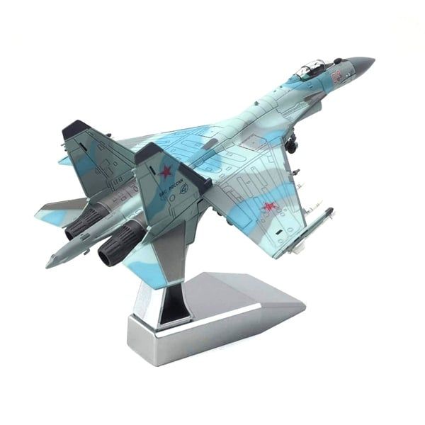  Mô hình máy bay chiến đấu Russia Su-35 BBC POCCNN - ĐẾ KIM LOẠI tỉ lệ 1:100 Ns models MBQS013 