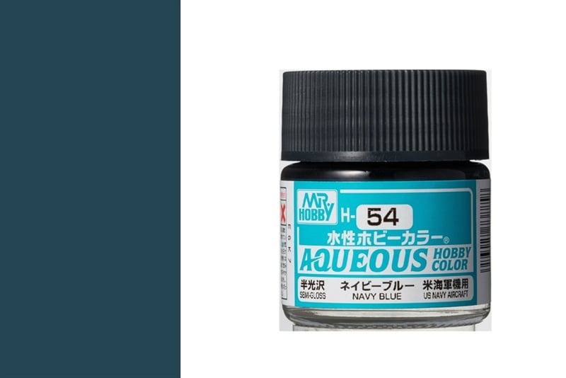  Acrylic H54 Navy Blue sơn mô hình màu xanh dương Navy 10ml Mr.Hobby H54 