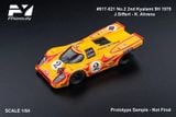  Mô Hinh xe Porsche 917K No.2 Yellow 2nd Kyalami 9H 1970 J.Siffert - K. Ahrens tỉ lệ 1:64 Findassically OT64446 