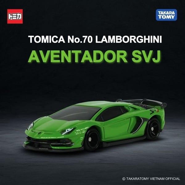 Mô hình xe Lamborghini Aventador SVJ No.70-06 tỉ lệ 1:64 Tomica 132134 