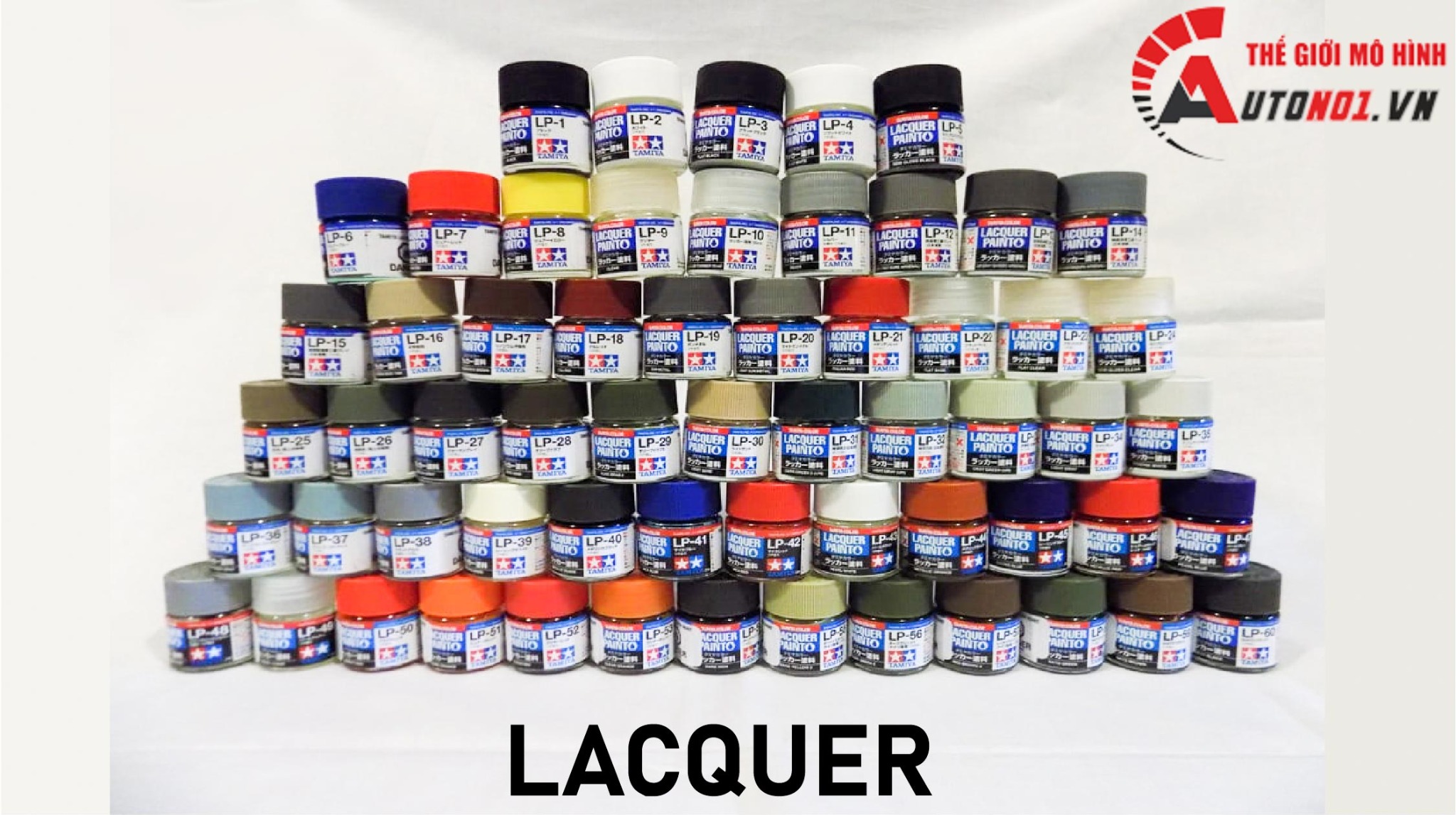  Lacquer lp1 black sơn mô hình màu đen 10ml Tamiya 82101 