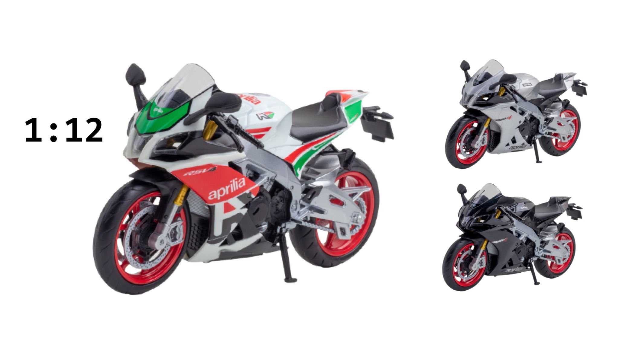  Mô hình xe Aprilia RSV4 1:12 Alloy Model 8030 