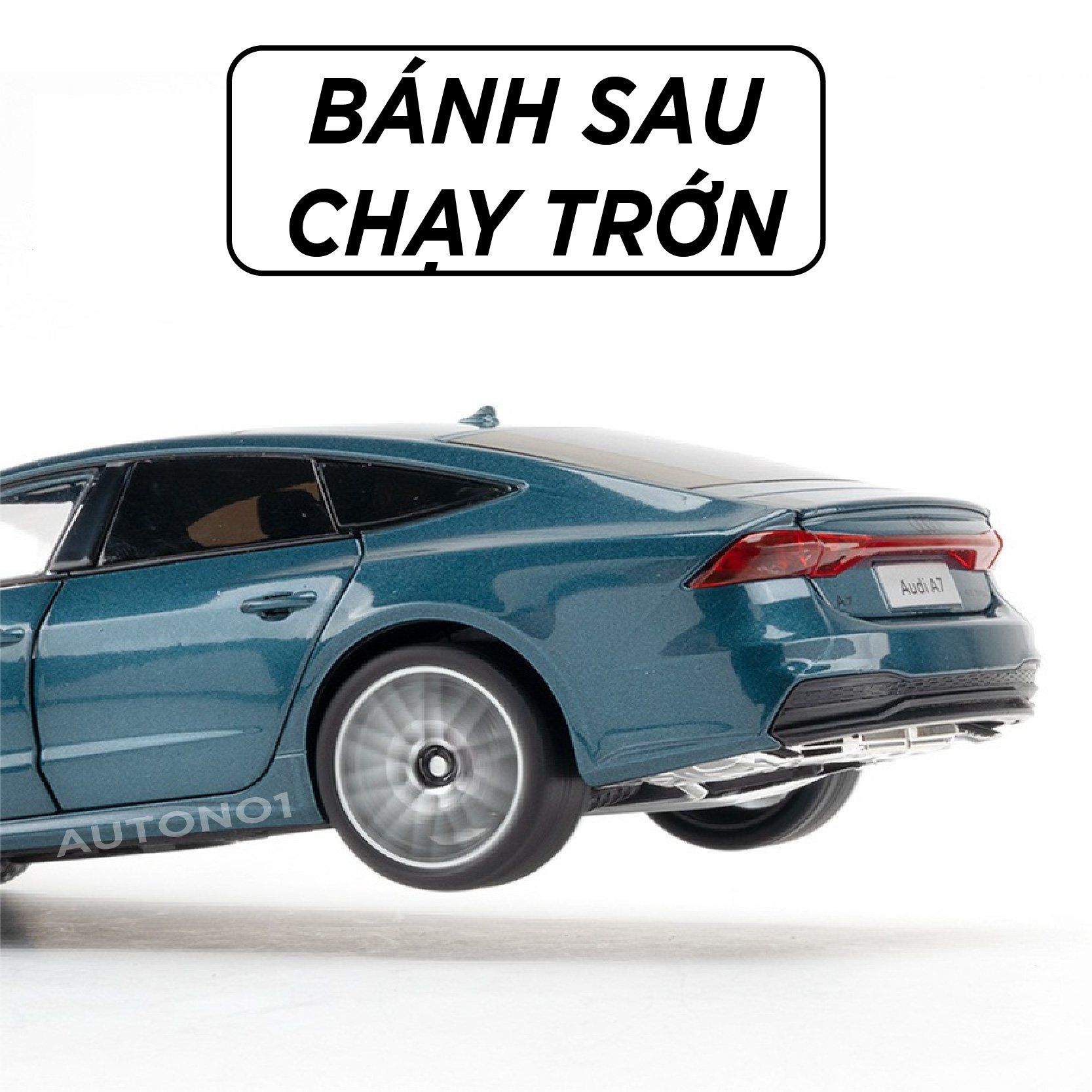  Mô hình xe Audi A7 full open có đèn có âm thanh đánh lái được 1:24 Jinlifang OT366 