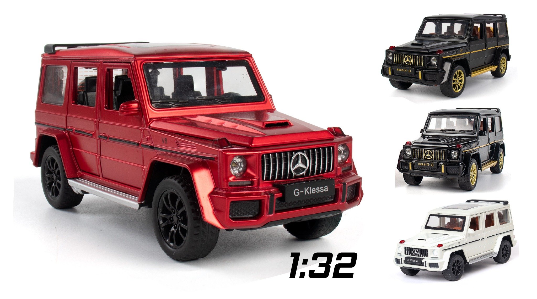  Mô hình xe Mercedes G-Klessa G63 V12 1:32 Alloy Model 8034 