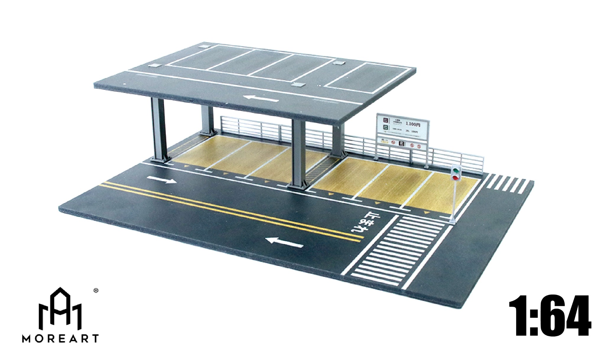  Hộp trưng bày mô phỏng Steel Frame Platform Assembly Scene Model B tỉ lệ 1:64 MoreArt MO923002 