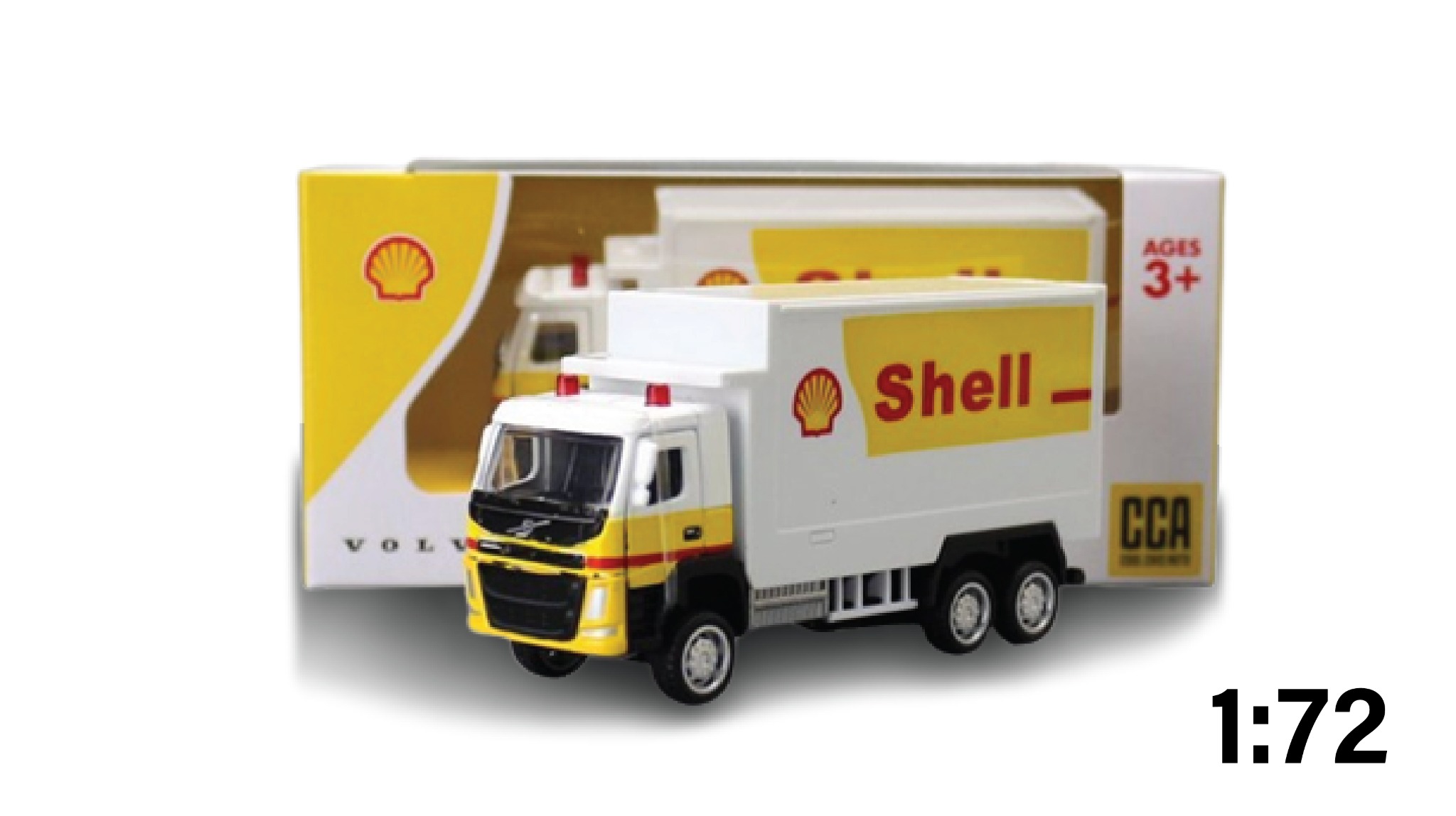  Mô hình xe tải container Shell Volvo tỉ lệ 1:72 CCA 8187 