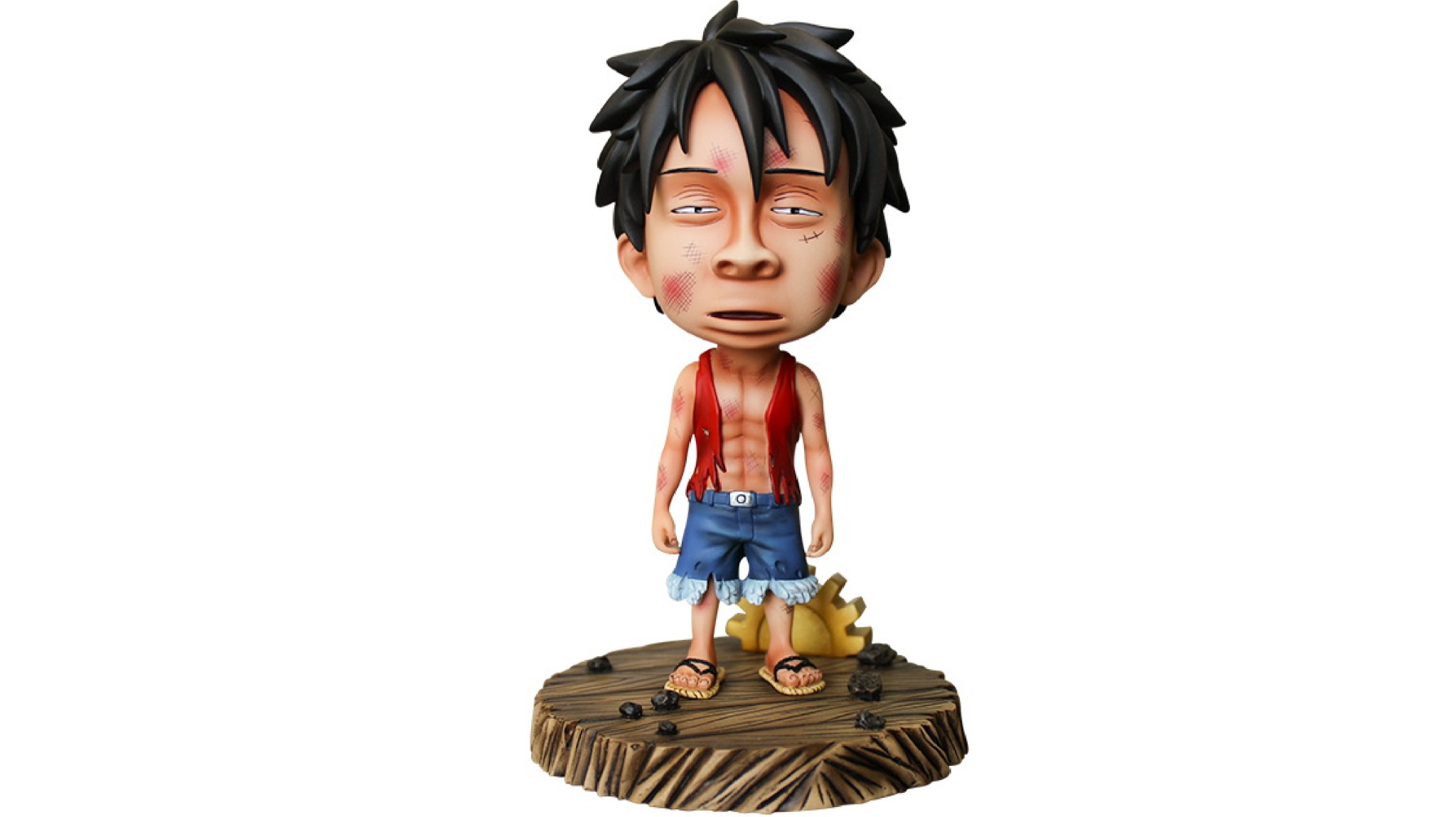  Mô hình nhân vật Onepiece Luffy biểu cảm bối rối 16cm FG114 