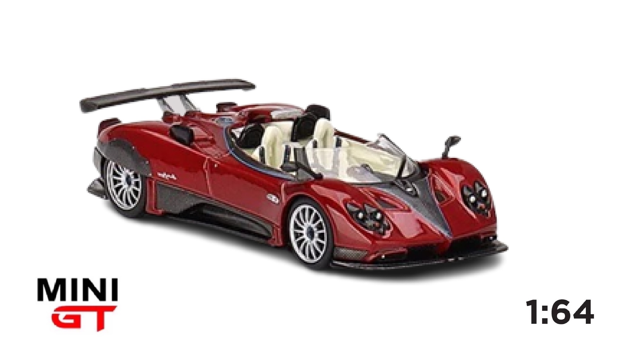  Mô hình xe Pagani Zonda HP Barchetta Rosso Dubai tỉ lệ 1:64 Minigt 