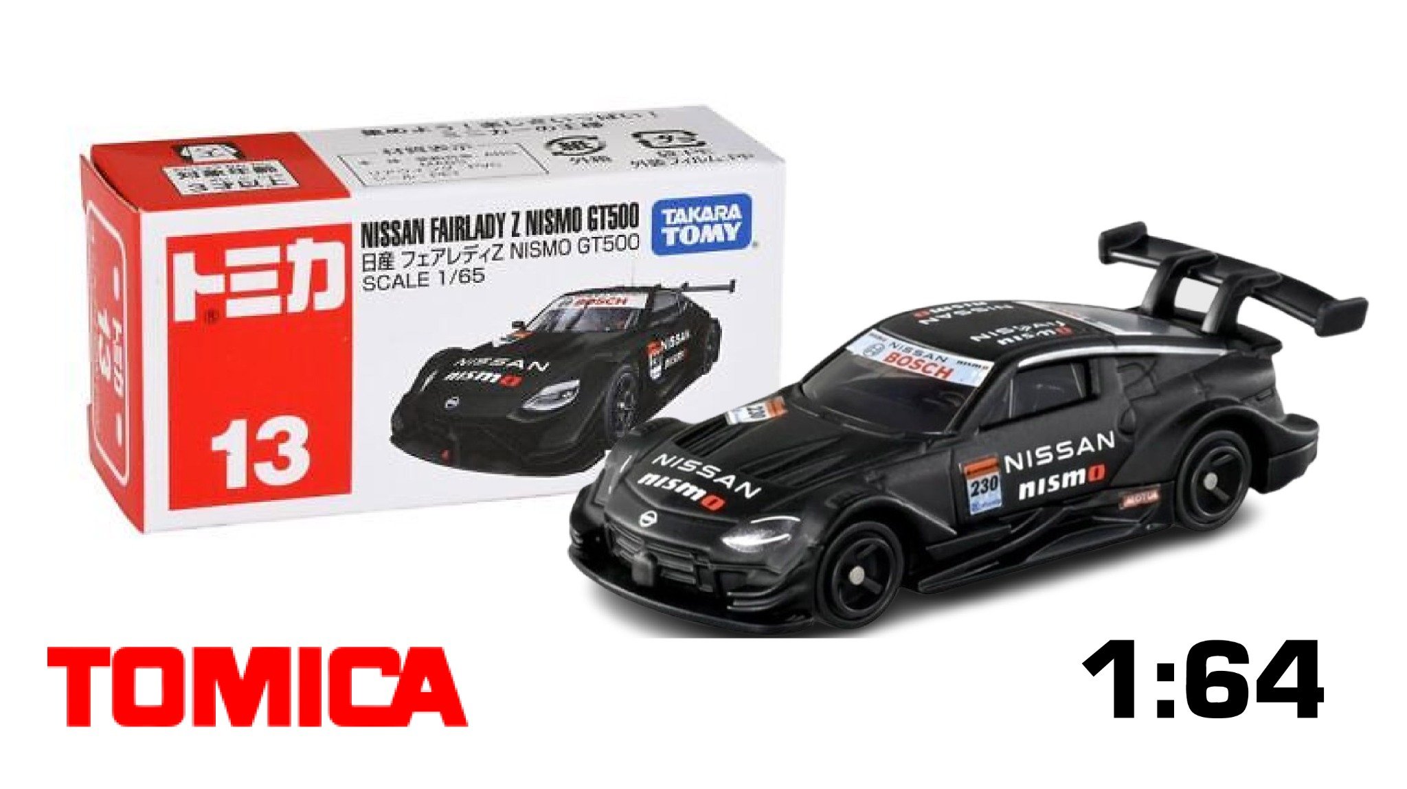  Mô hình xe Nissan Fairlady Z Nismo GT500 No.13-12 tỉ lệ 1:64 Tomica 188704 