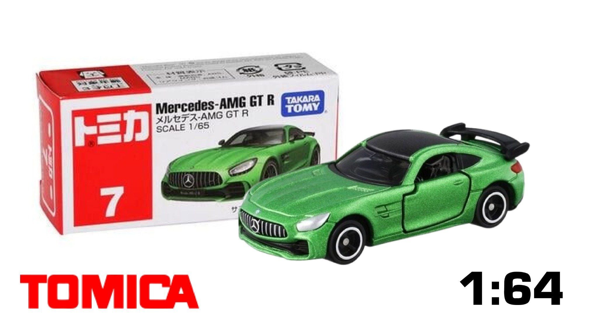  Mô hình xe Mercedes AMG GT R No.7 tỉ lệ 1:64 Tomica 879602 