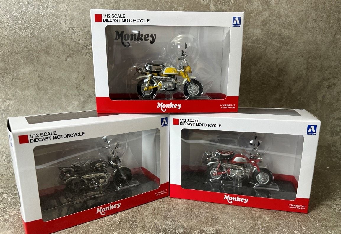  Mô hình xe Honda Monkey 50cc 1:12 Aoshima MT064 