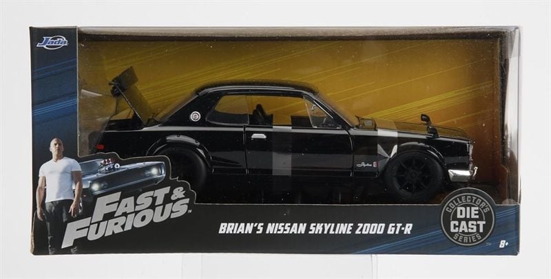  Mô hình xe Fast & Furious Brian's Nissan Skyline 2000 GT R (KPGC10) tỉ lệ 1:24 Jada Toys 99686 
