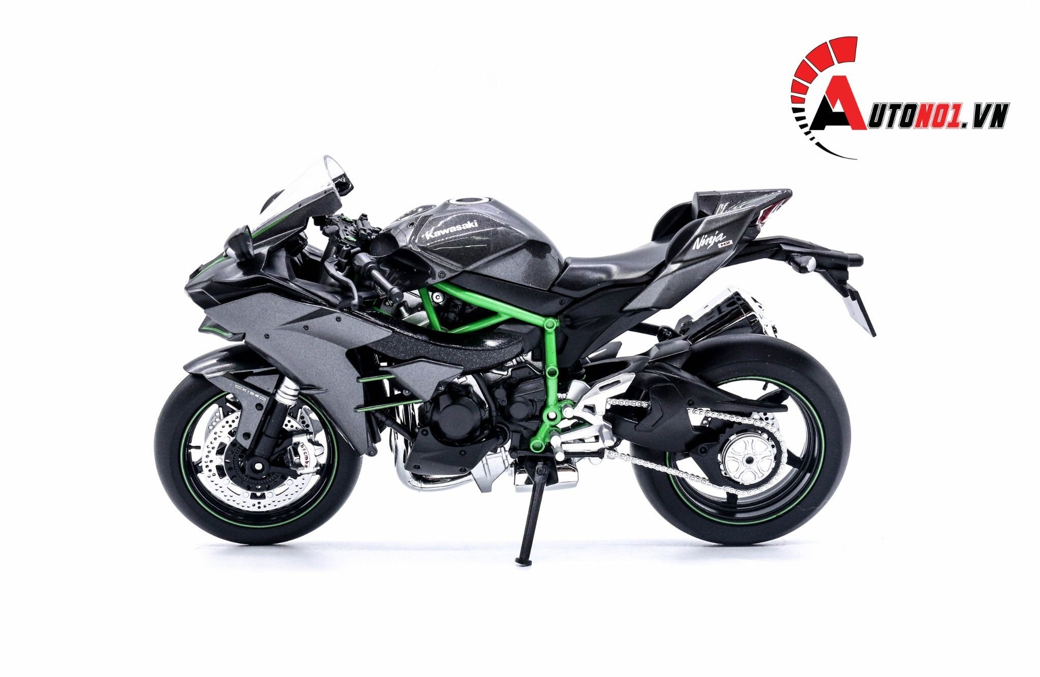  Mô hình xe Kawasaki Ninja H2 1:12 Aoshima 2686 