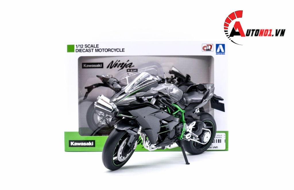 MÔ HÌNH KAWASAKI NINJA H2 1:12 AOSHIMA 2686