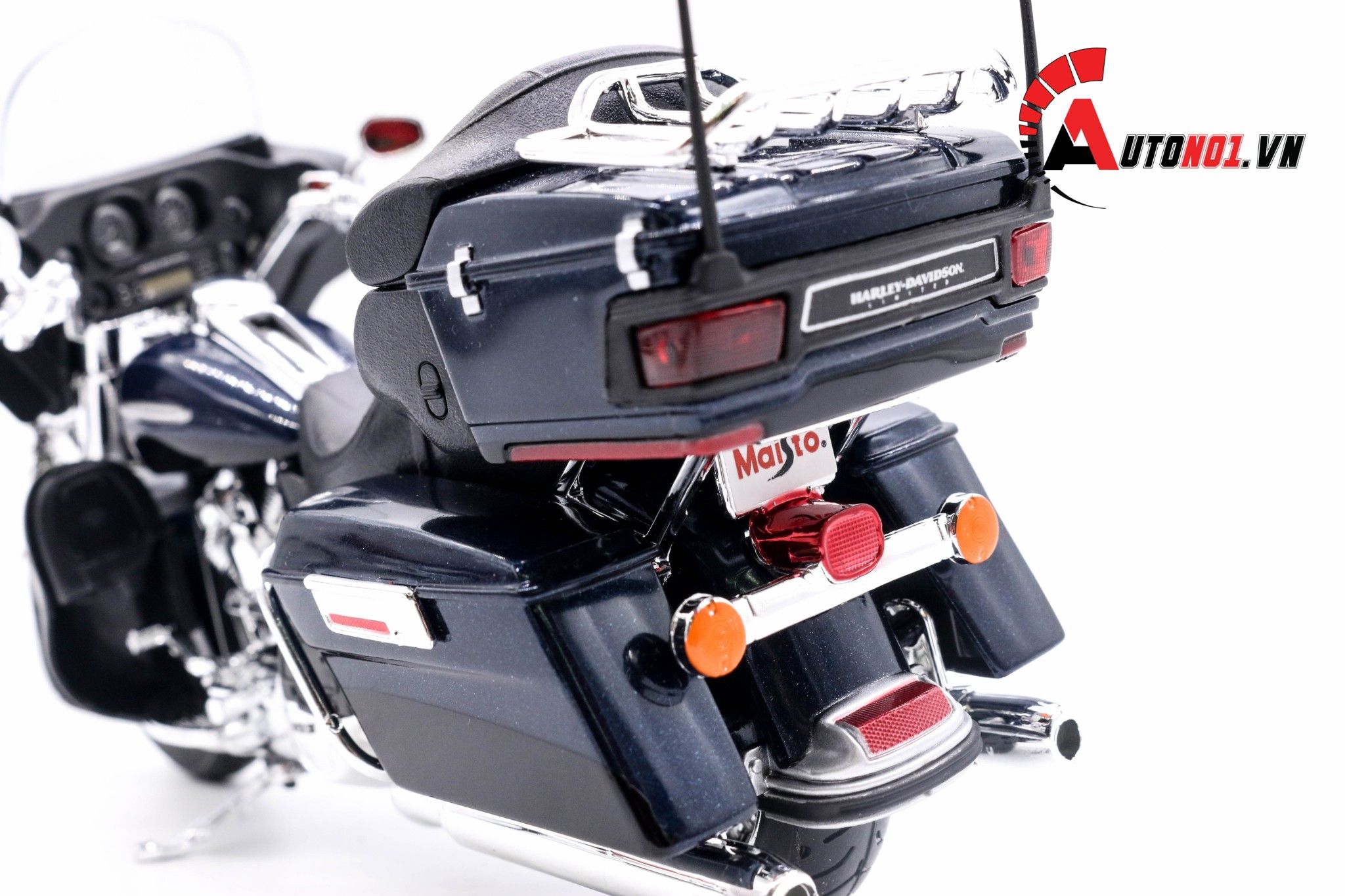  Mô hình xe Harley Davidson flhtk electra glide ultra limited black blue 2013 1:12 Maisto 4832 