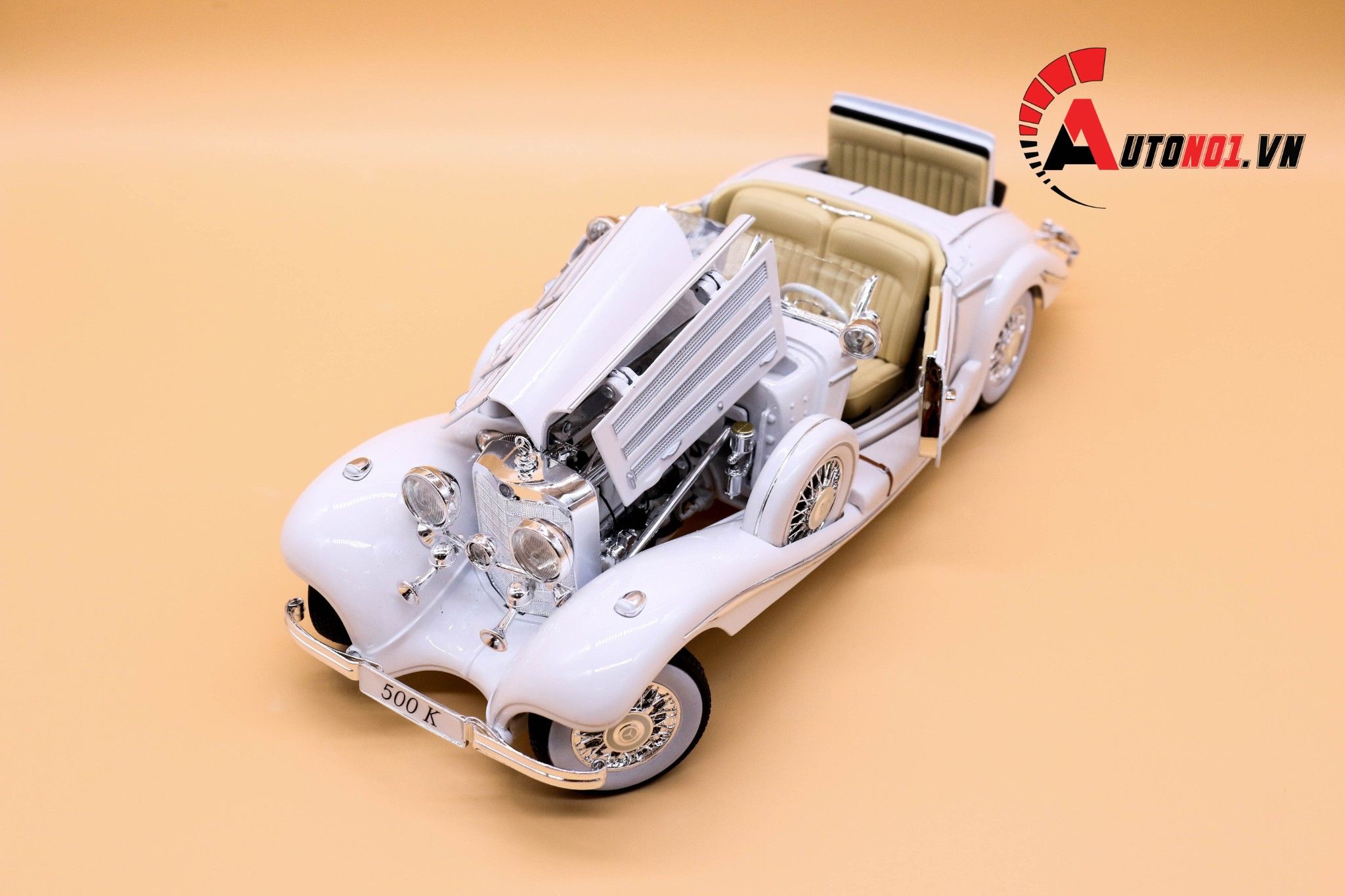 MÔ HÌNH XE MERCEDES BENZ 500K TYP SPECIAL ROADSTER 1936 1:18 MAISTO 3996