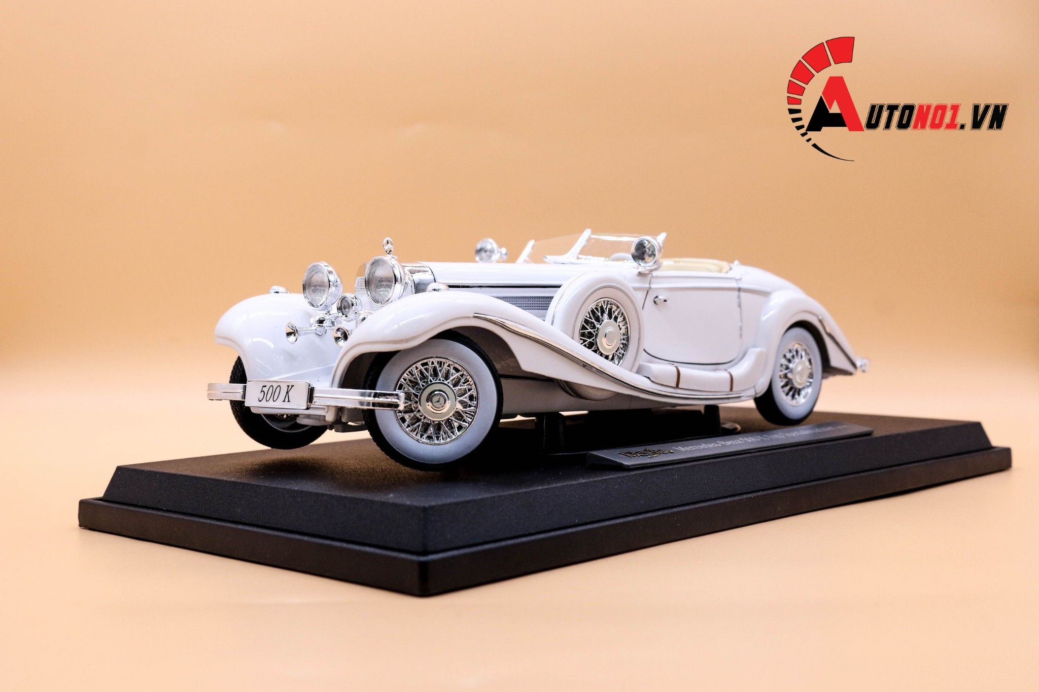 MÔ HÌNH XE MERCEDES BENZ 500K TYP SPECIAL ROADSTER 1936 1:18 MAISTO 3996