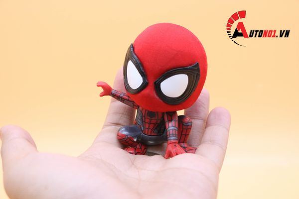 MÔ HÌNH NHÂN VẬT SPIDERMAN ĐẦU BỰ BLACK RED 8CM