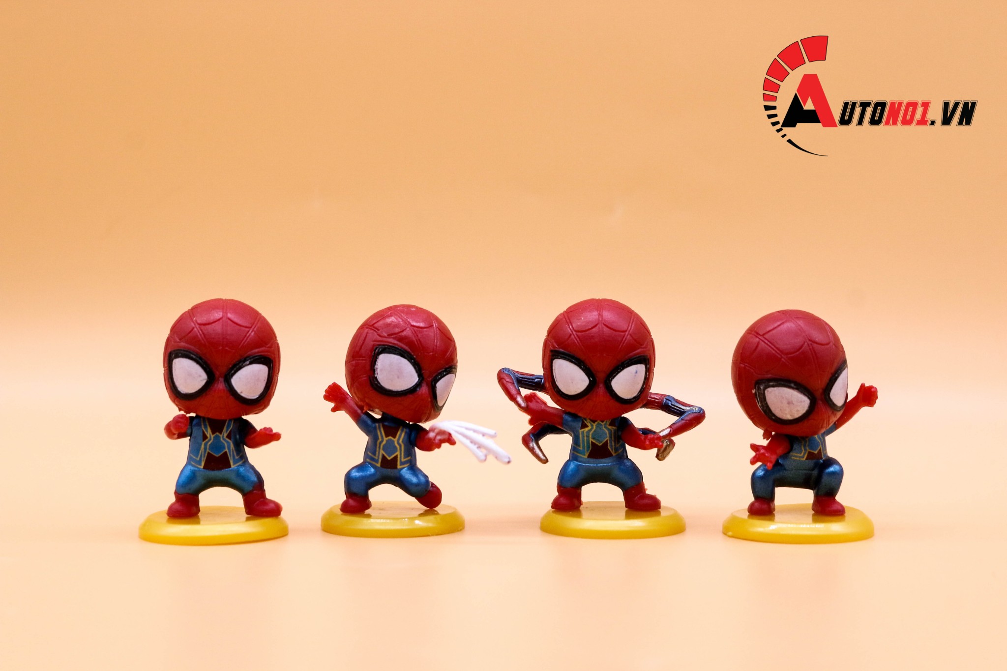 MÔ HÌNH NHÂN VẬT MARVEL SPIDERMAN SET 8 CON 5 CM