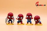  MÔ HÌNH NHÂN VẬT MARVEL KIDS SPIDERMAN SET 8 CON 5 CM ĐẾ TRÒN VÀNG 6204 