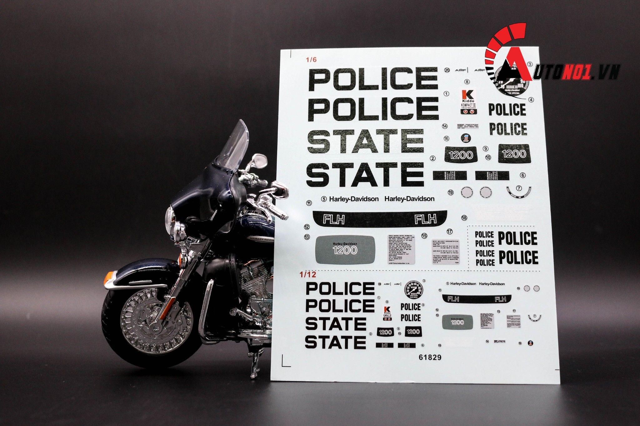  Decal nước Police State 1:6 61829 DC138 