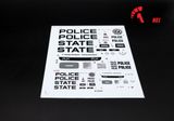  Decal nước Police State 1:6 61829 DC138 