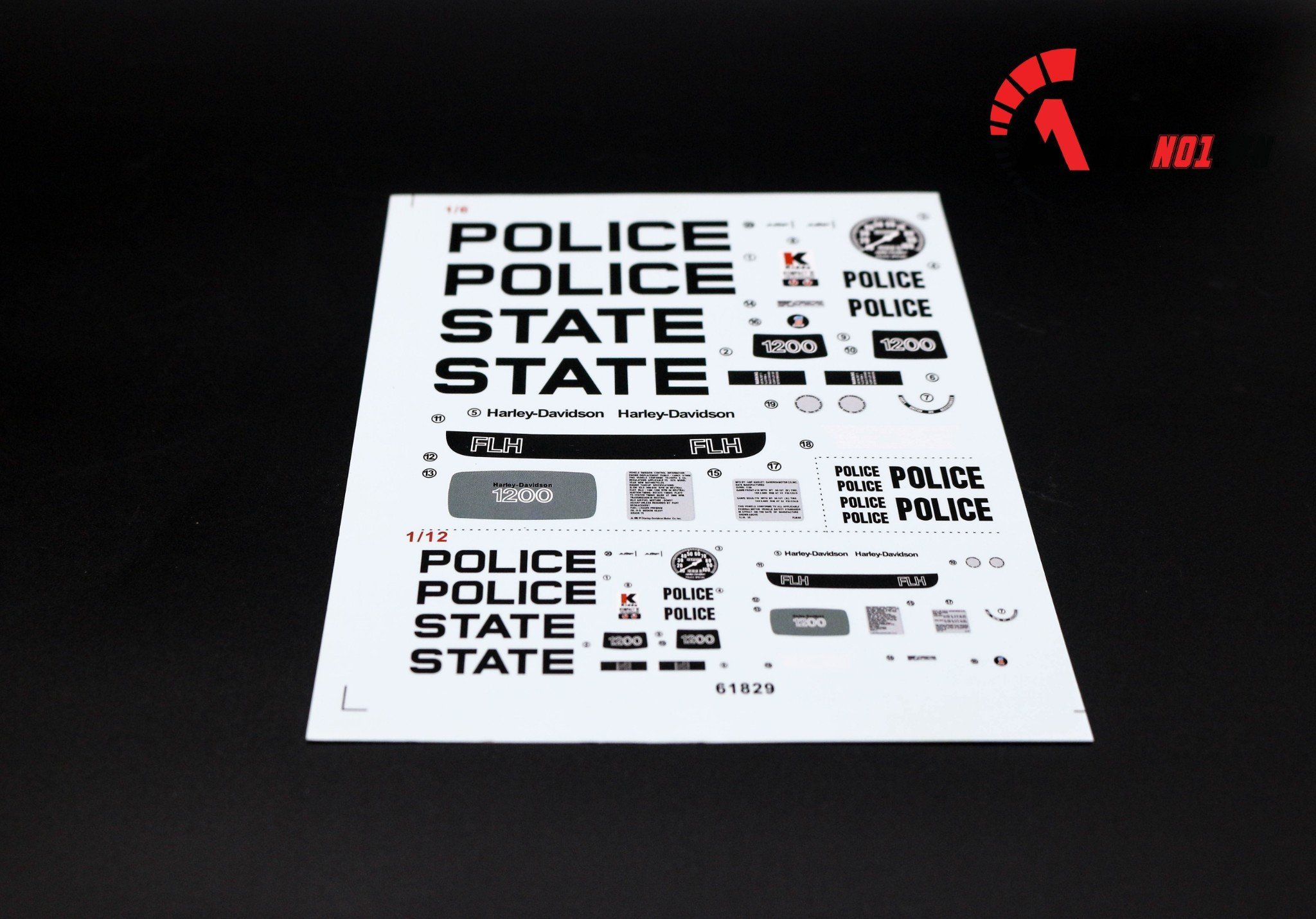  Decal nước Police State 1:6 61829 DC138 