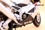  Mô hình xe mô tô Aprilla RSV 1000R white tỉ lệ 1:10 Welly 1750 