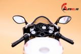  Mô hình xe mô tô Aprilla RSV 1000R white tỉ lệ 1:10 Welly 1750 