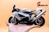  Mô hình xe mô tô Aprilla RSV 1000R white tỉ lệ 1:10 Welly 1750 