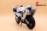  Mô hình xe mô tô Aprilla RSV 1000R white tỉ lệ 1:10 Welly 1750 