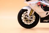  Mô hình xe mô tô Aprilla RSV 1000R white tỉ lệ 1:10 Welly 1750 