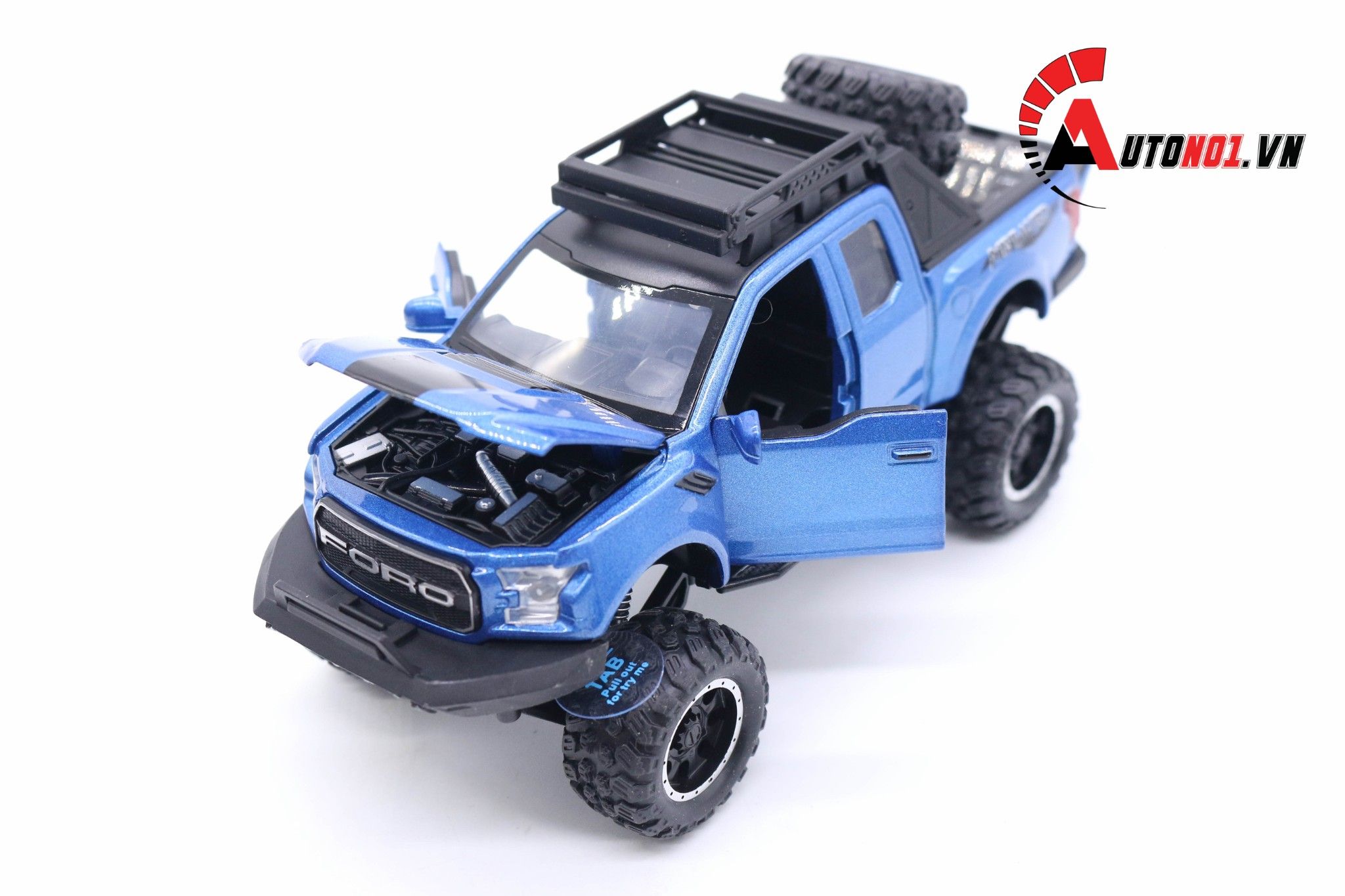  Mô hình Ford Raptor F150 Offroad tỉ lệ 1:32 Miniauto 4693 