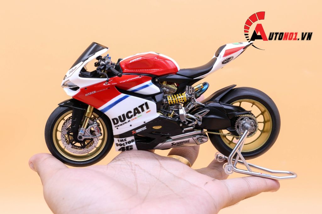 MÔ HÌNH SIÊU XE DUCATI 1199 PANIGALE CUSTOM DECAL AUDI NO.46 1:12 TAMIYA D056